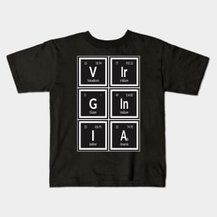 Virginia State of Elements Kids T-Shirt